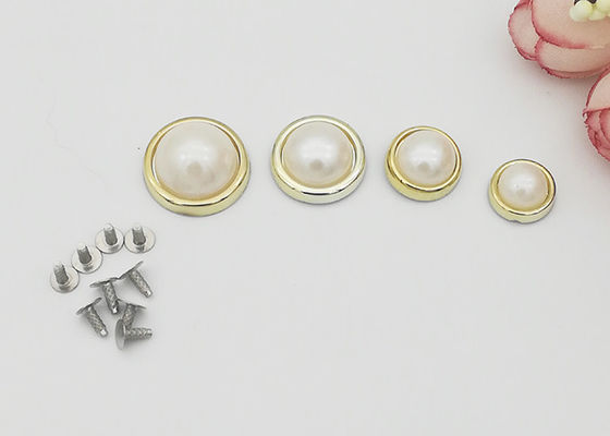 Porcellana Il ribattino decorativo della perla semicircolare dirige ambientale resistente dell'abrasione placcato fornitore