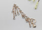 I braccialetti di catene dello stivale dei cristalli di rocca, gioielli della scarpa del tacco alto incatena delicato fornitore