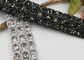Disposizione elastica del nastro dei cristalli di rocca, il nero/nastro elastico splendido allungamento dell'argento fornitore